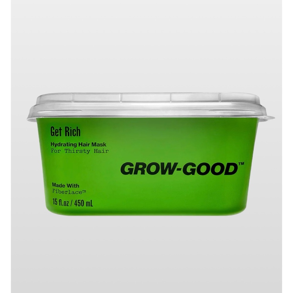 GROW-GOOD Get Rich Hydrating Hair Mask - Bright Green